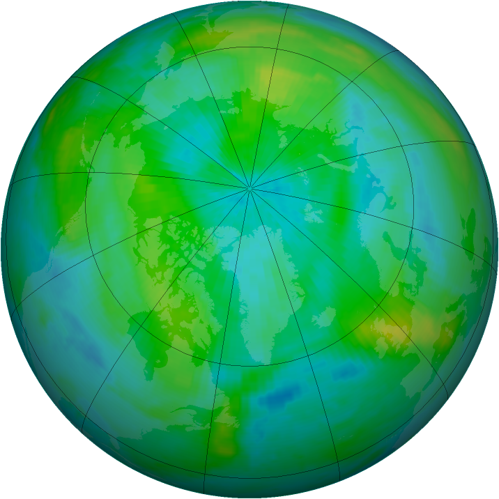 Arctic ozone map for 12 September 1998